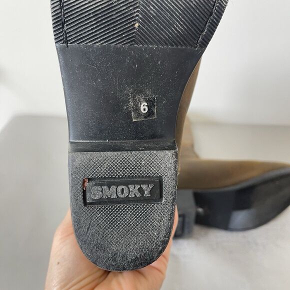 Cody James Oiled Dust Brown Leather Western Boots Youth 6 D Style 43034Y - Picture 10 of 13